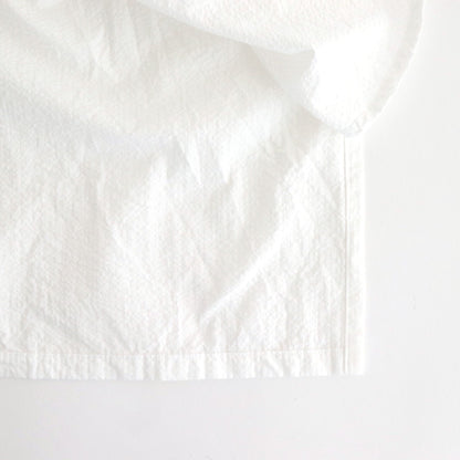 日日夜夜：Embroidery long tunic shirt #off white [13251-05307]