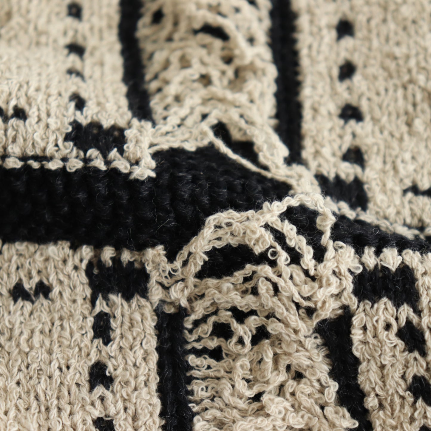 Blocked-Jacquard Jacket #Beige [oni056]