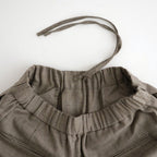 WOOL SERGE 2TUCK WIDE EASY PANTS #8300 BEIGE [GNMDS2502WS]