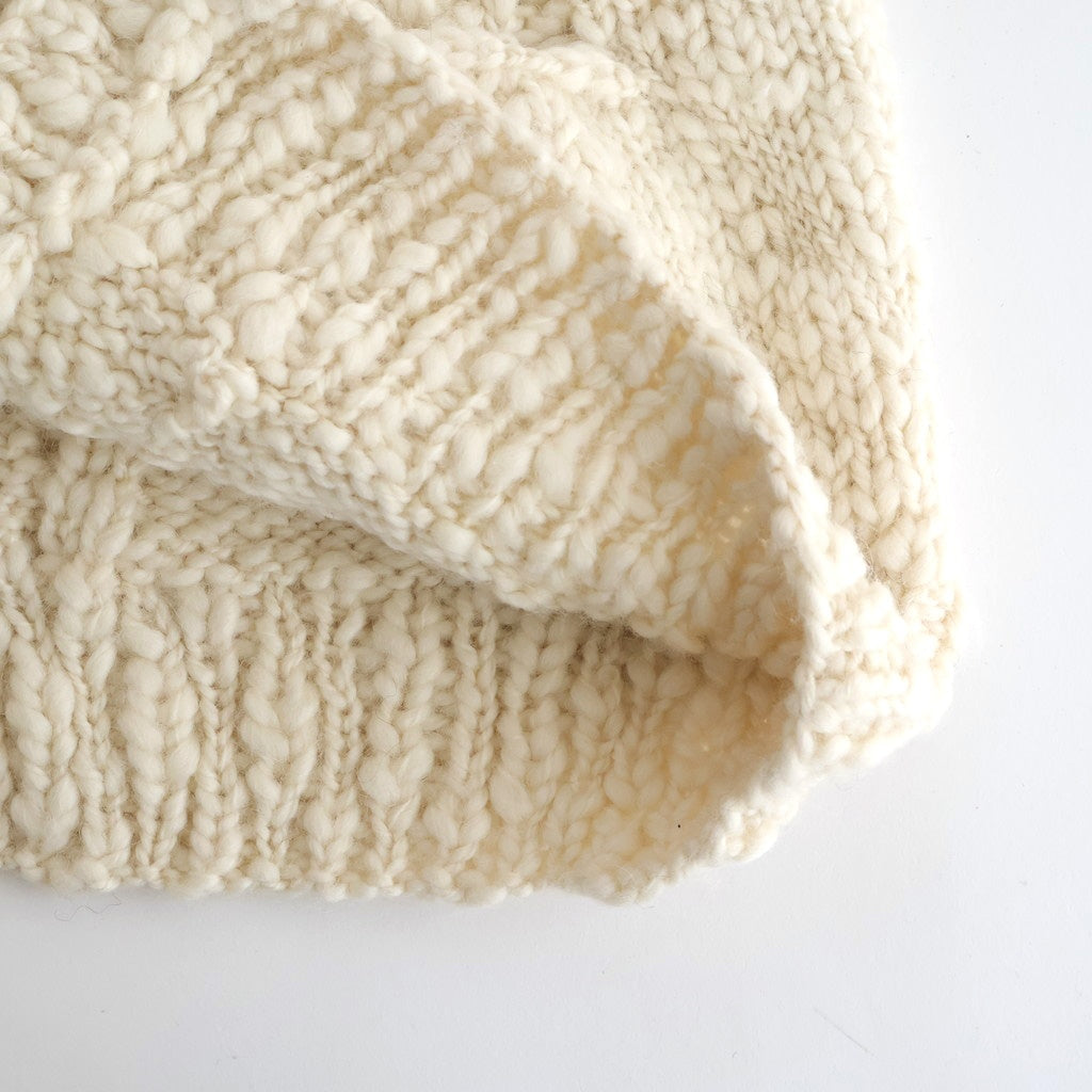 夜を紡ぐ Knitted cardigan #ecru [TLF-126-hkn003]