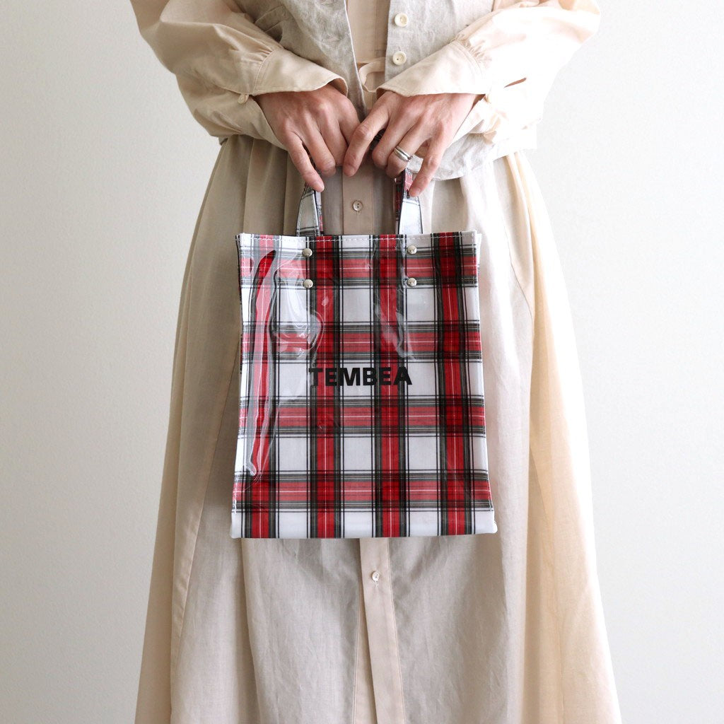PAPER TOTE SMALL #CHECK DRESS STEWART [TMB-2286H] - DOKODO 三重県