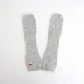 fine lambs wool fingerless gloves #light gray [WVFL-UW120]