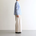 80s VOILE PLAIN WITH CUT WORK LACE EASY PANTS #8200 LT.BEIGE [INSL23224]