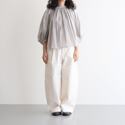 HW wide trousers #Off white [001501]