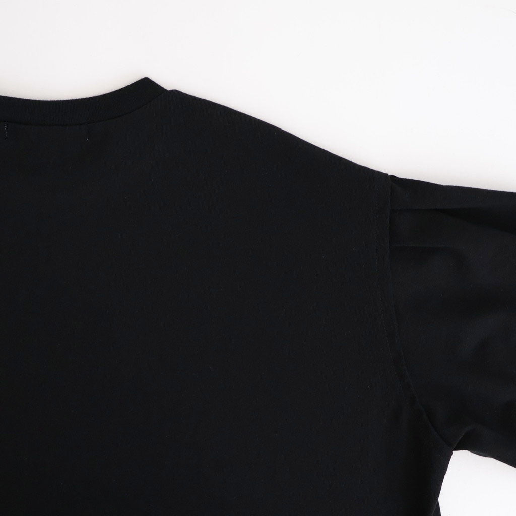 アメリカンコットン天竺 ボリュームスリーブPO #001 クロ [US260CT013]