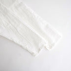乾いた庭：ヘムレースオーバーシャツ #white [13261-05207]