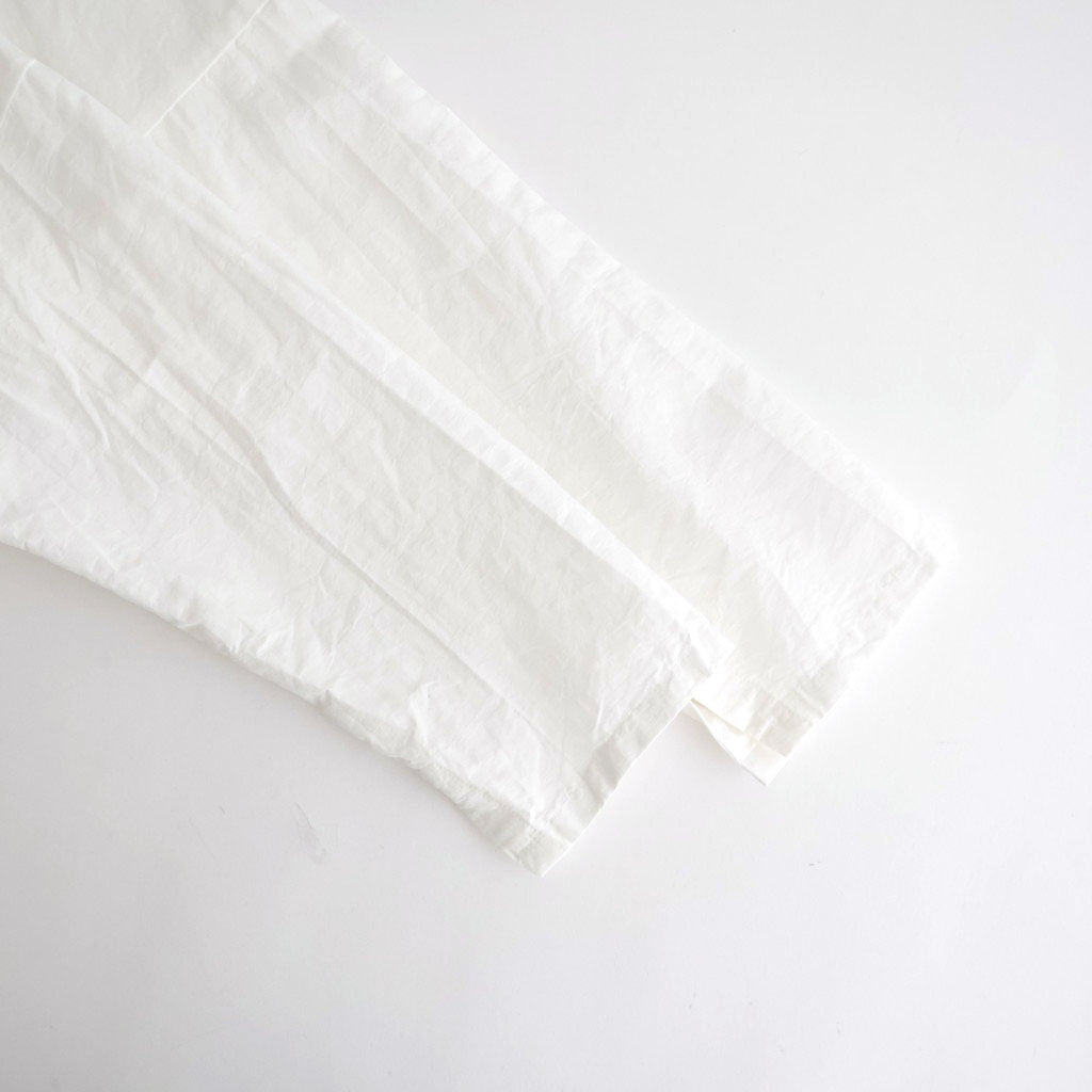 乾いた庭：ヘムレースオーバーシャツ #white [13261-05207]