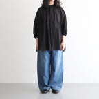 半透明の沈黙 Flare blouse #Black [TLF-225-sh009-cdv]
