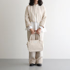 HIGH COUNT COTTON BOSTON BAG #Natural [no.7401]