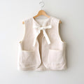幻の花 Embroidery vest #milk [TLF-126-ve003-nc]