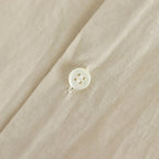 G.D COTTON SILK STAND COLLAR LONG SHIRT #Ivory [no.7366]