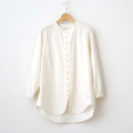 砂の記憶：Collarless shirt #ecru [11261-03107]