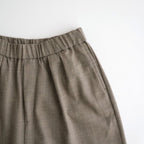 WOOL SERGE 2TUCK WIDE EASY PANTS #8300 BEIGE [GNMDS2502WS]