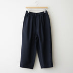 WOOL SERGE 2TUCK TAPERED EASY PANTS #3900 NAVY [GNMDS2501WS]