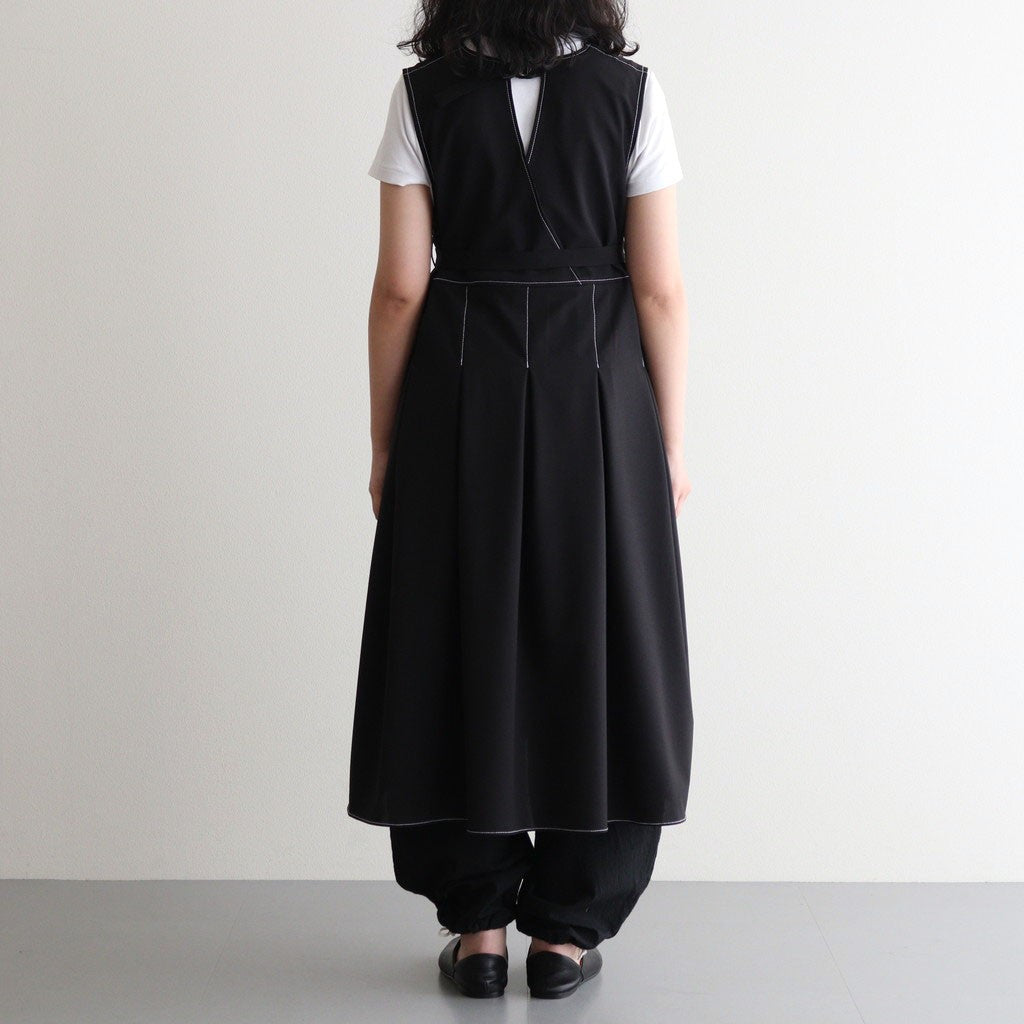 woolly like stitch dress #black [1559-003]