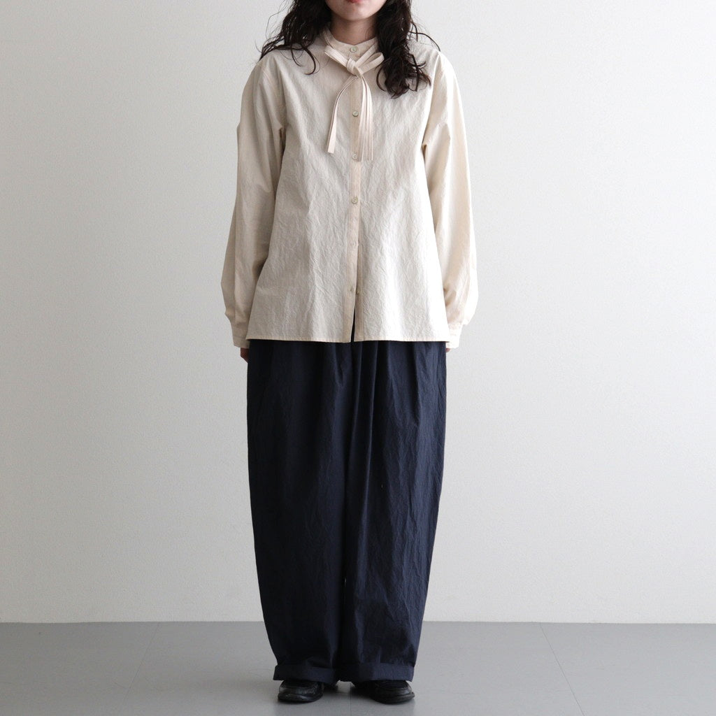 roll-up tuck pants #paper NV [KJ507SS51]