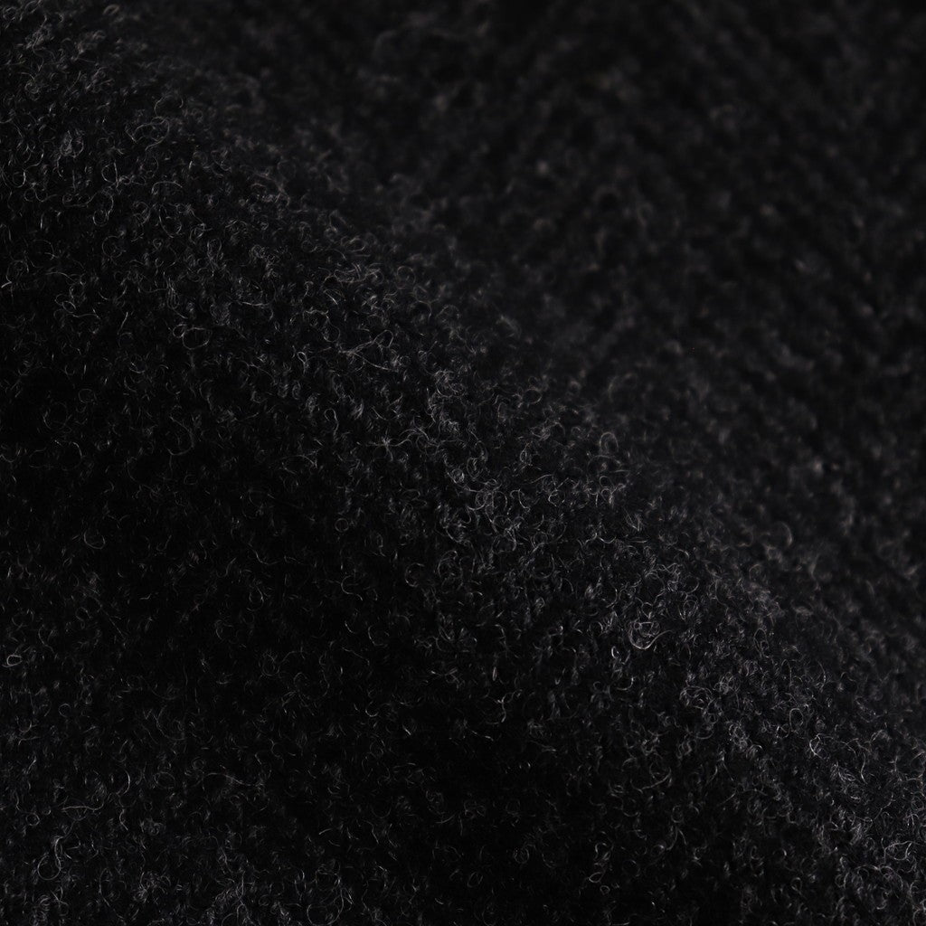 Bishu original wool herringbone tuck pants #black herringbone [TS243PT099]