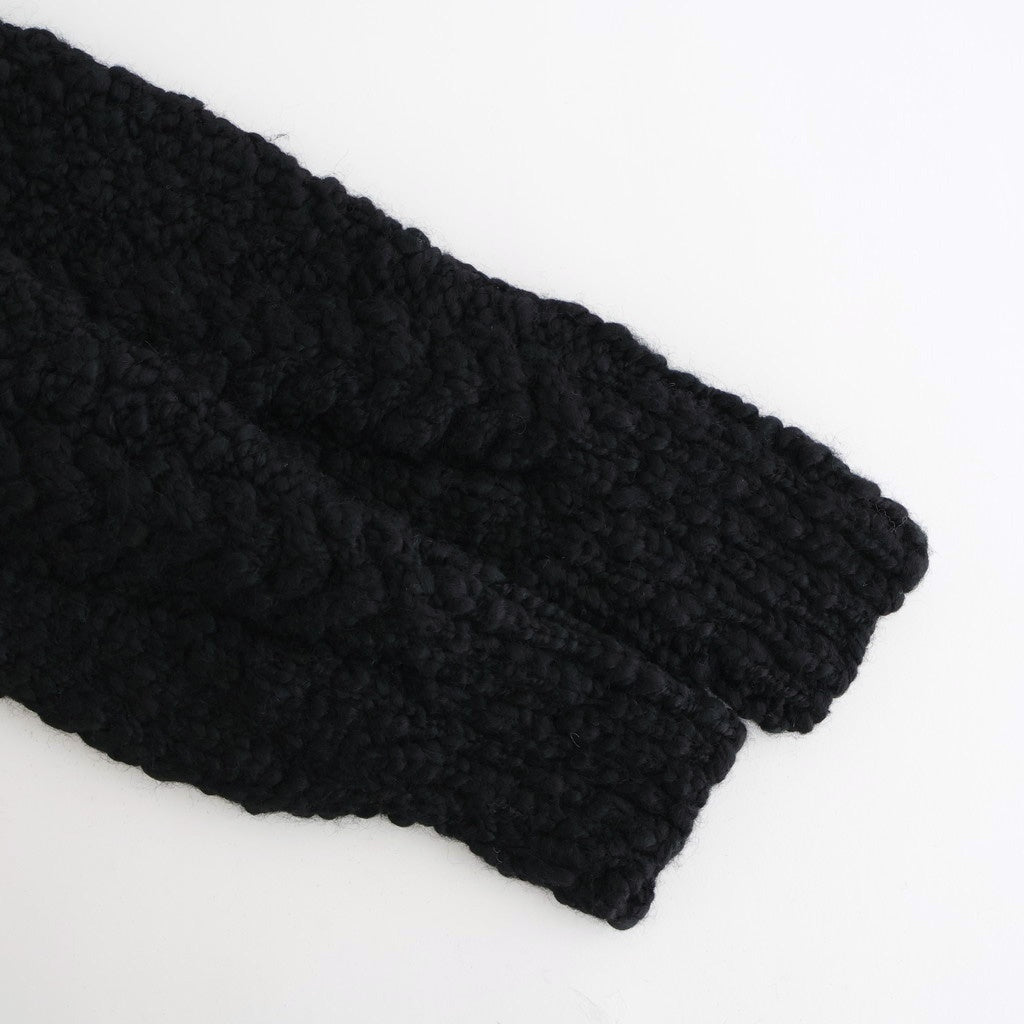 夜を紡ぐ Knitted cardigan #black [TLF-126-hkn003]