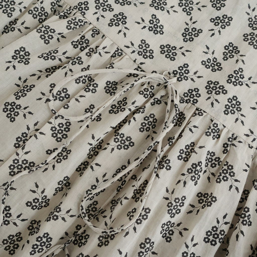 French Komon Dress #beige [31-0039S]