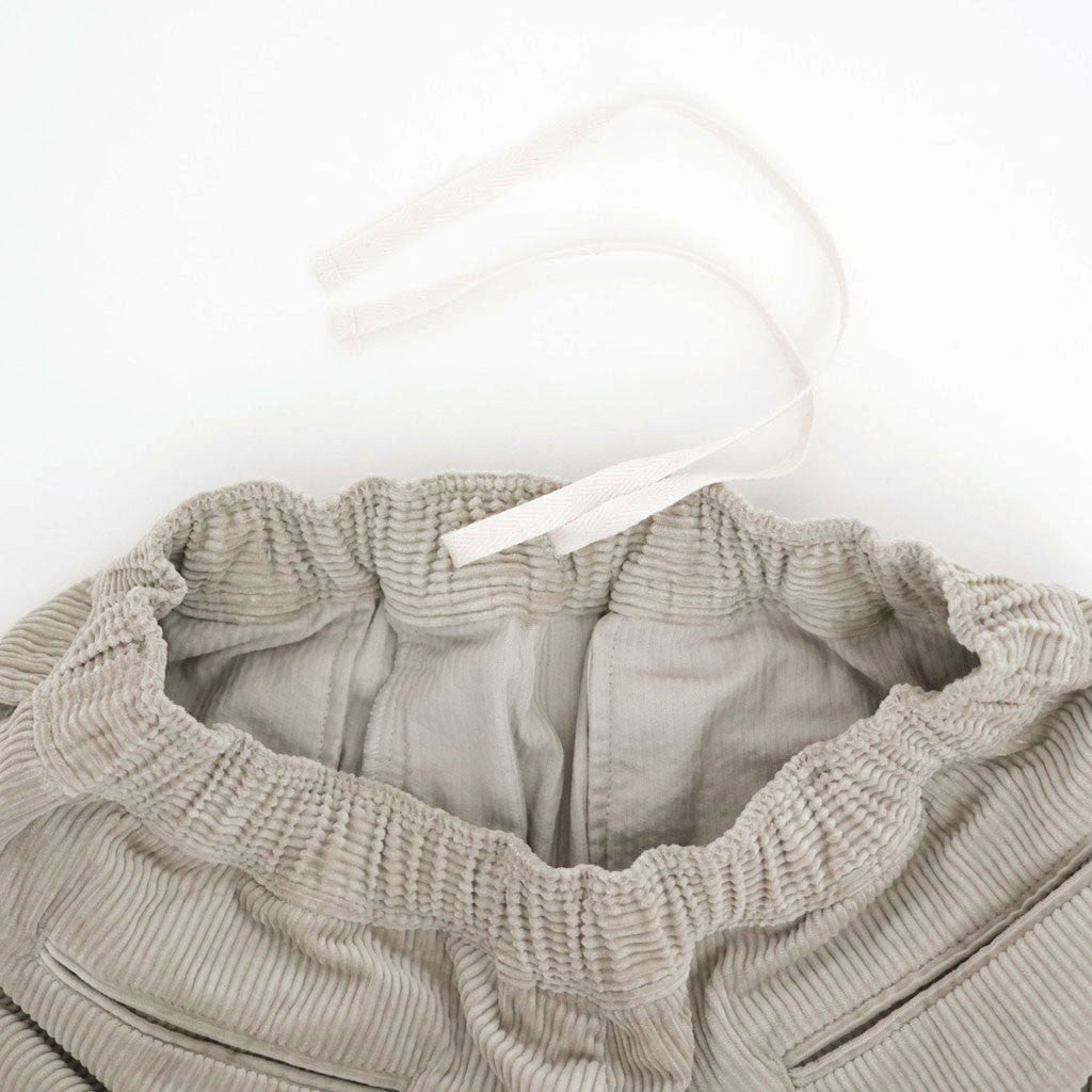 8WALE CORDUROY EASY WIDE PANTS #8200 BEIGE [GNMDS2052CR]