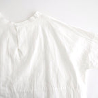 乾いた庭：ヘムレースオーバーシャツ #white [13261-05207]