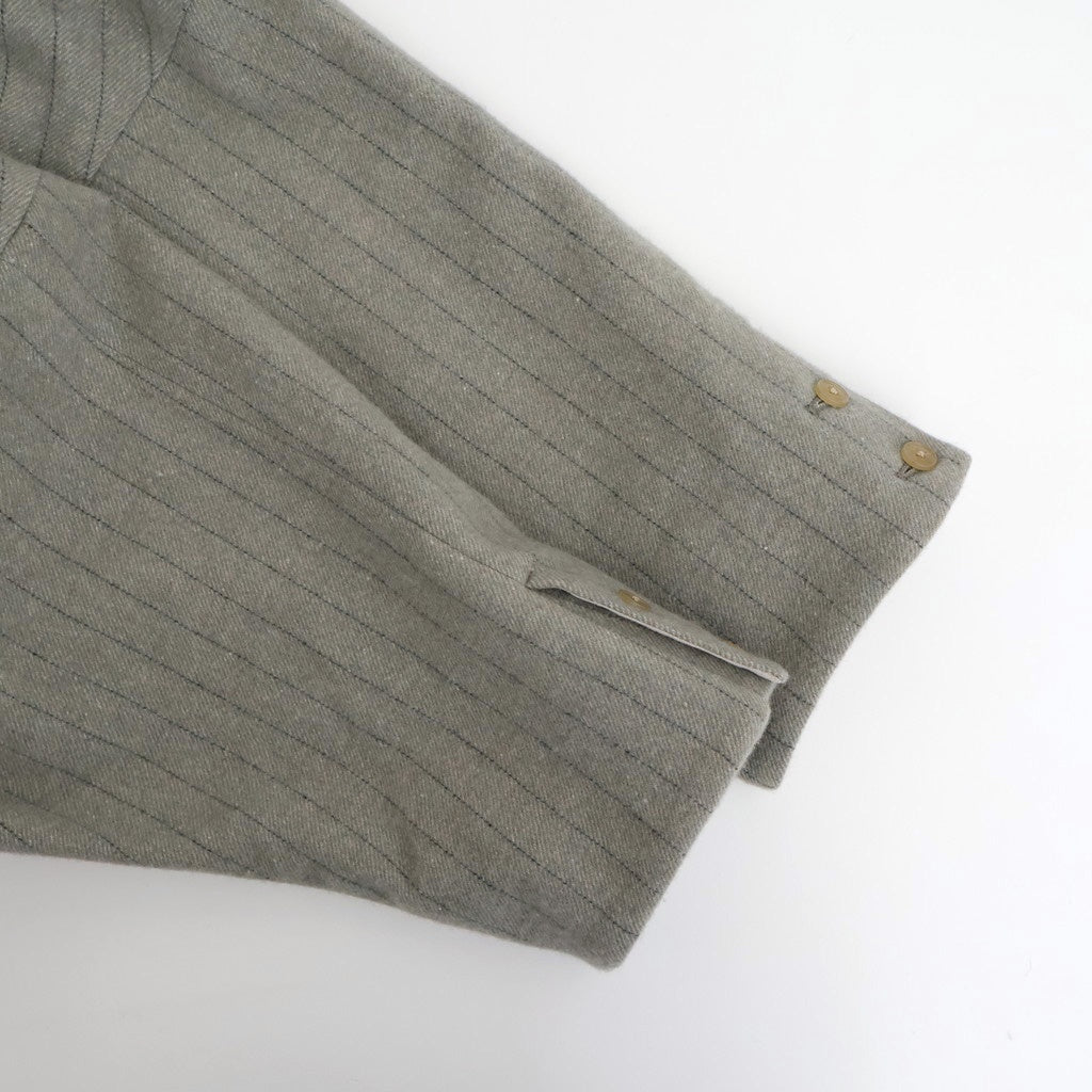 薄雲：Coat jacket #A pale stripes [13251-19103]
