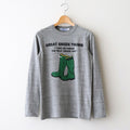GREEN BOOT L/T SHIRT #Gray [no.7655]