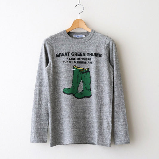 GREEN BOOT L/T SHIRT #Gray [no.7655]