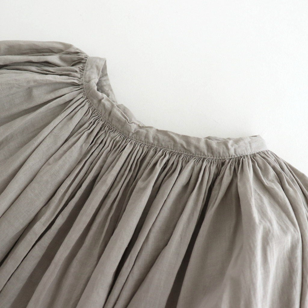 GARMENT DYE LAWN GATHER SMOCK #Gray [no.7520]