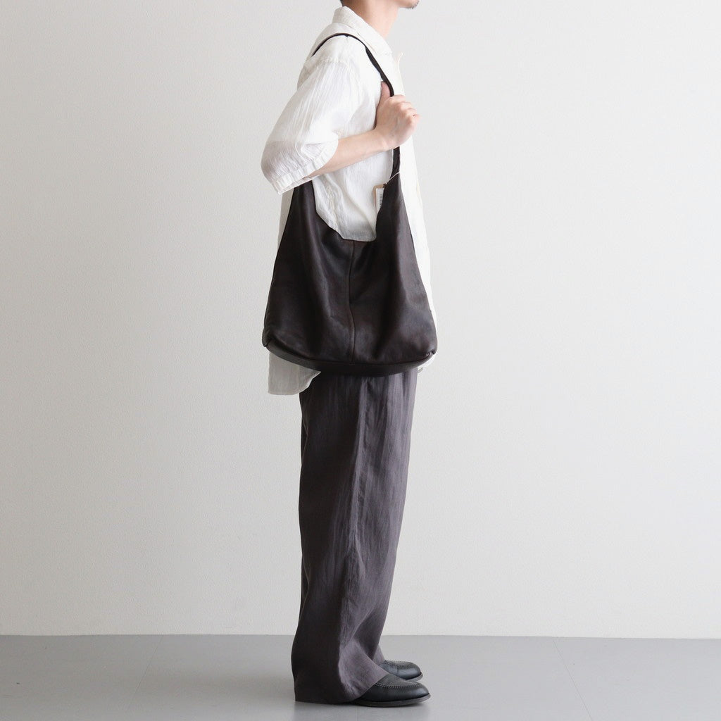 COW LEATHER ONE HANDLE BAG #8950 DK.BROWN [SVMDSH2621]
