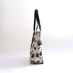 2WAY TOTE #DOG FOOT PRINT / BLACK [TMB-2438A]