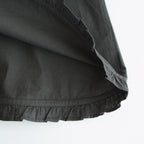 40s POPLIN PLAIN HEM FRILL BACK OPENING SMOCK #9700 GREY [NSL25543]