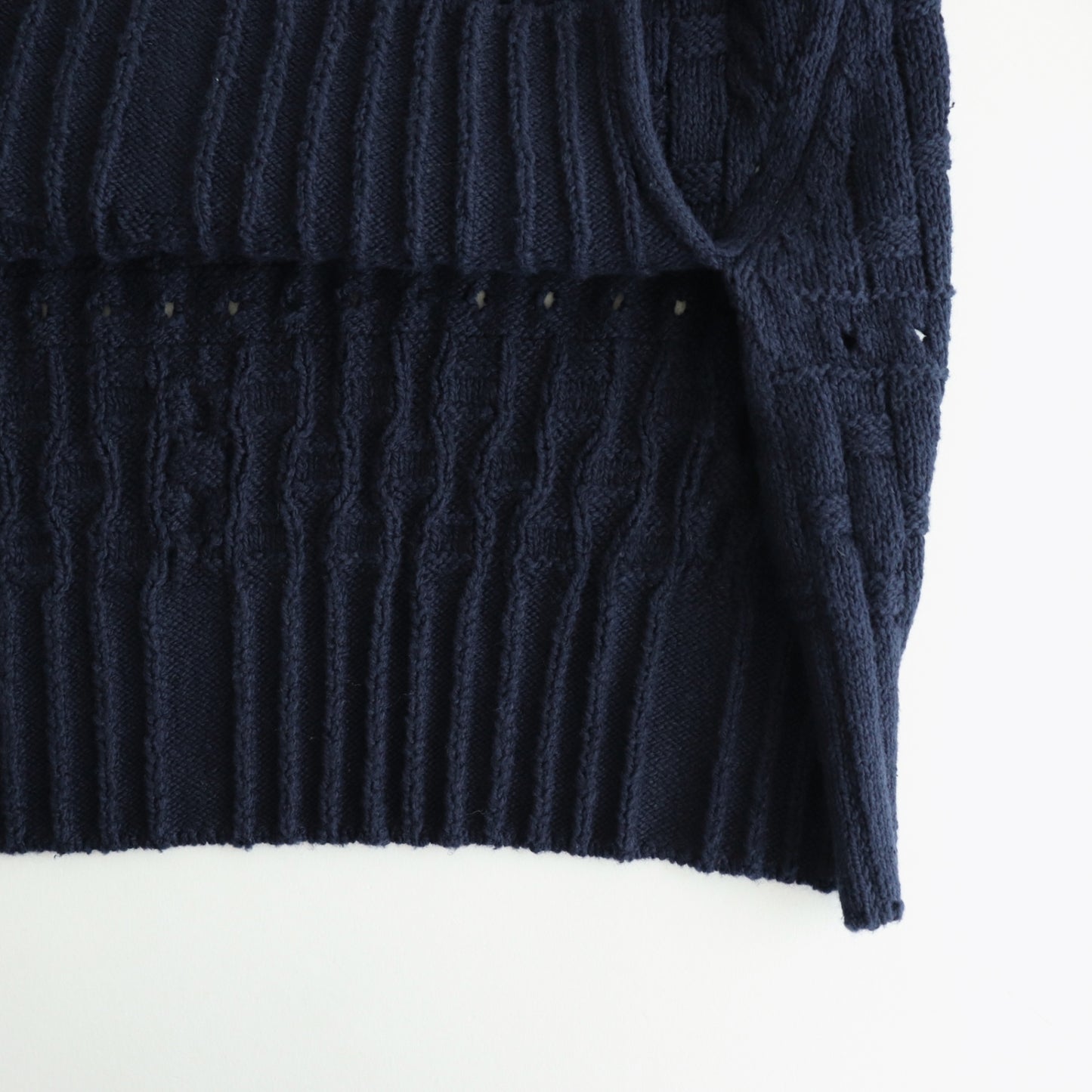 Recycled-Cotton Jumper #Navy [oni060]