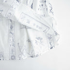 偶然の影：ブラウス #off white×blue [13261-09107]