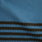 Stripe Long-sleeved Tee #Blue x Brown [Oni068]