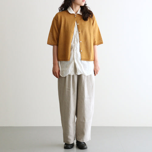 Fesca Linen Knit No Collared #MUS [A232261TK865]