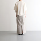 Damm Cotton Silk Half Sleeve #White [A232251TK762]