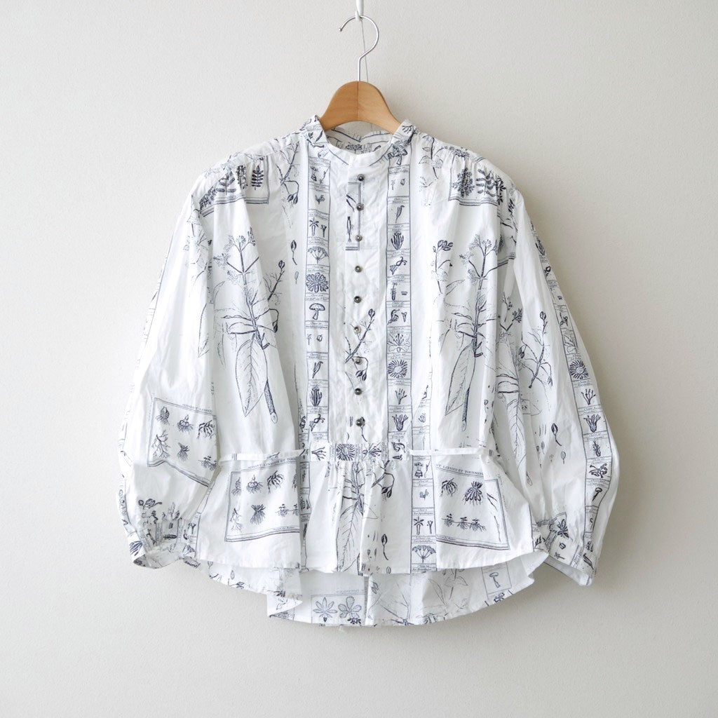偶然の影：ブラウス #off white×blue [13261-09107]