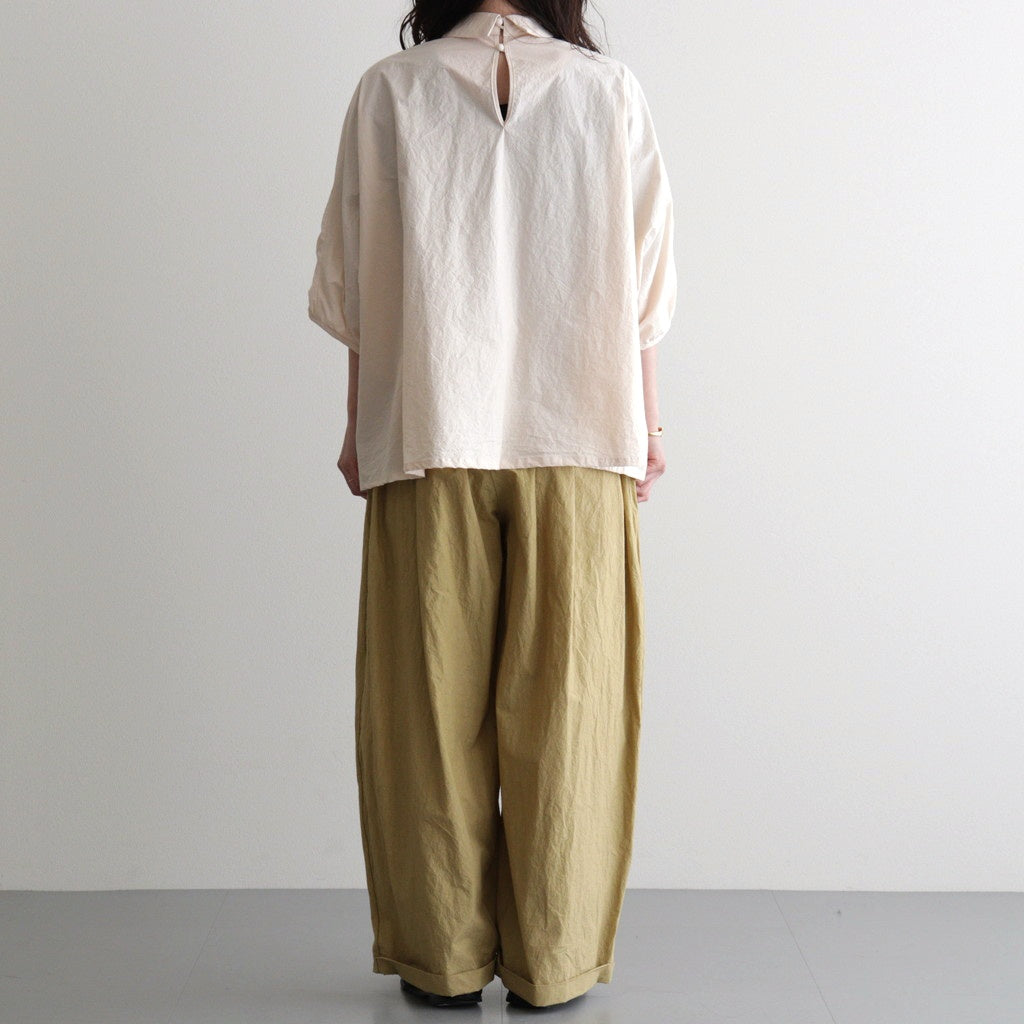 shirring blouse #paper BG [KJ507SS41]