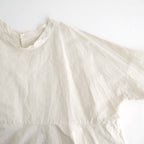 乾いた庭：ヘムレースオーバーシャツ #powder pink [13261-05207]
