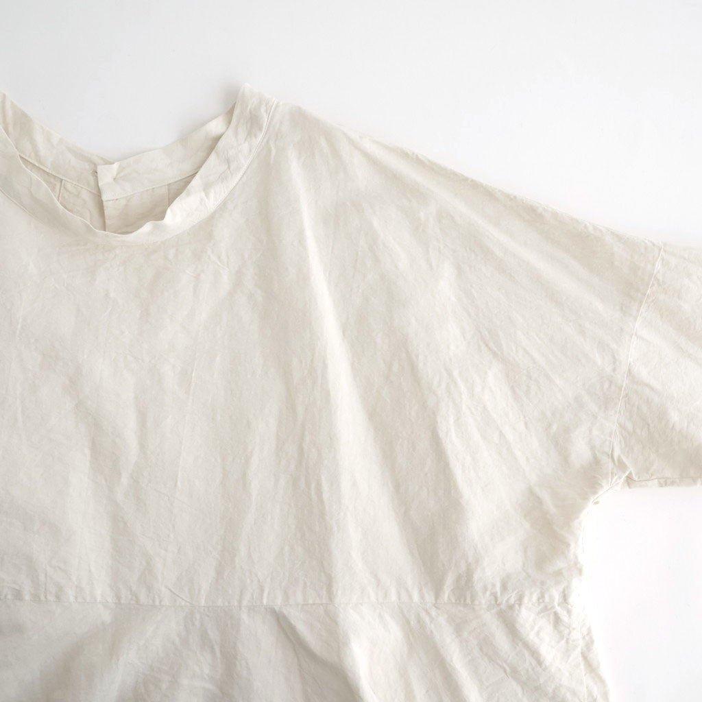 乾いた庭：ヘムレースオーバーシャツ #powder pink [13261-05207]