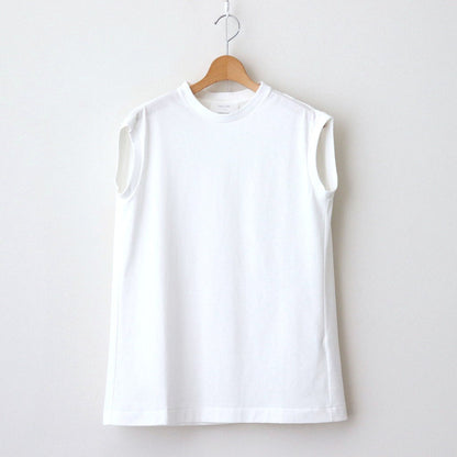 Sleeveless top #White [TLF-225-cs001-ocj]