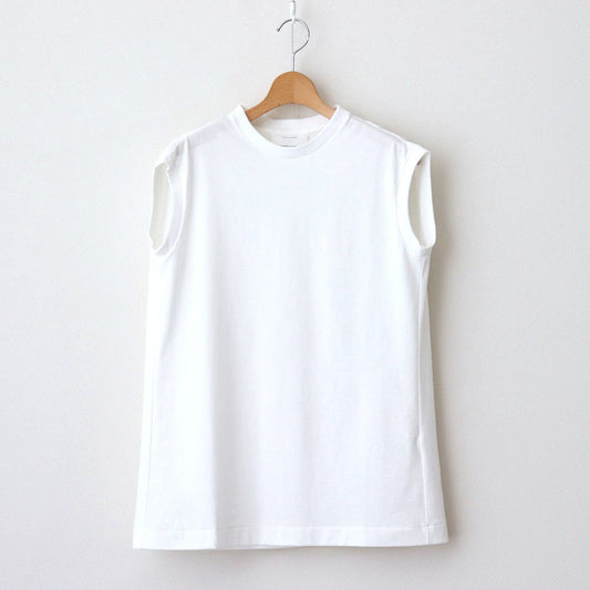 Sleeveless top #White [TLF-225-cs001-ocj]