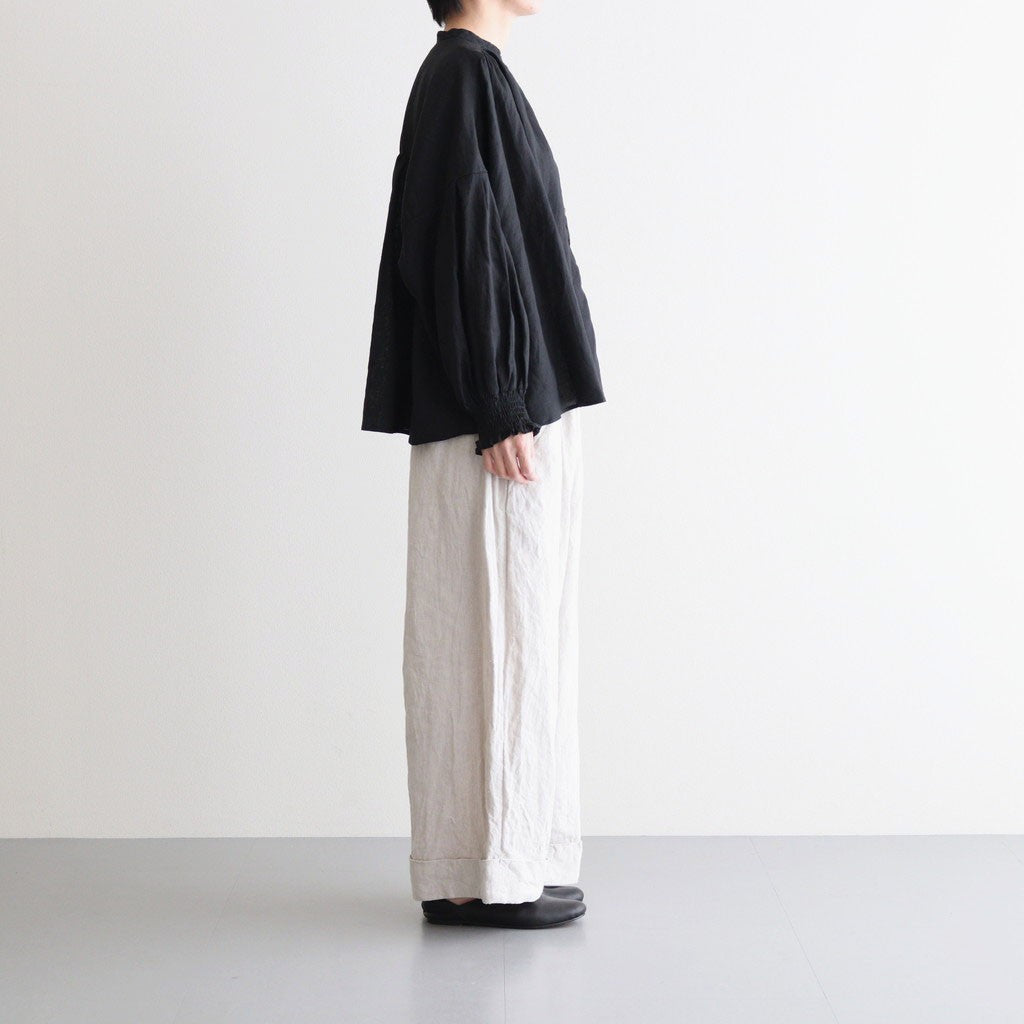French linen shirring BL #Black [UT241BL045]