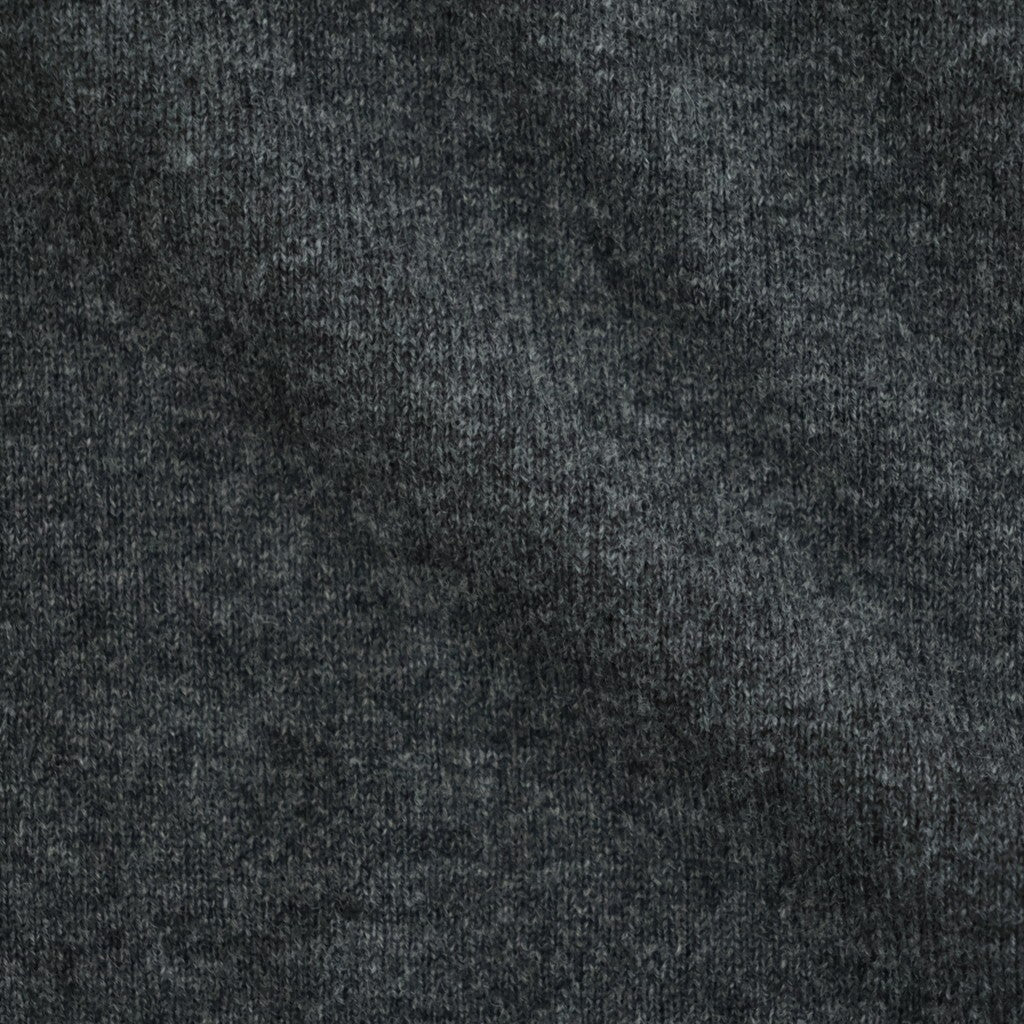 ex super fine woolen wool high-gauge knit P/O #melange charcoal gray [WXFL-UW120]