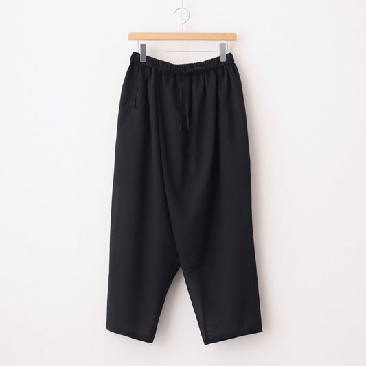 輝かしい影 Elastic waist wrap pants #Black [TLF-225-pa004-em]