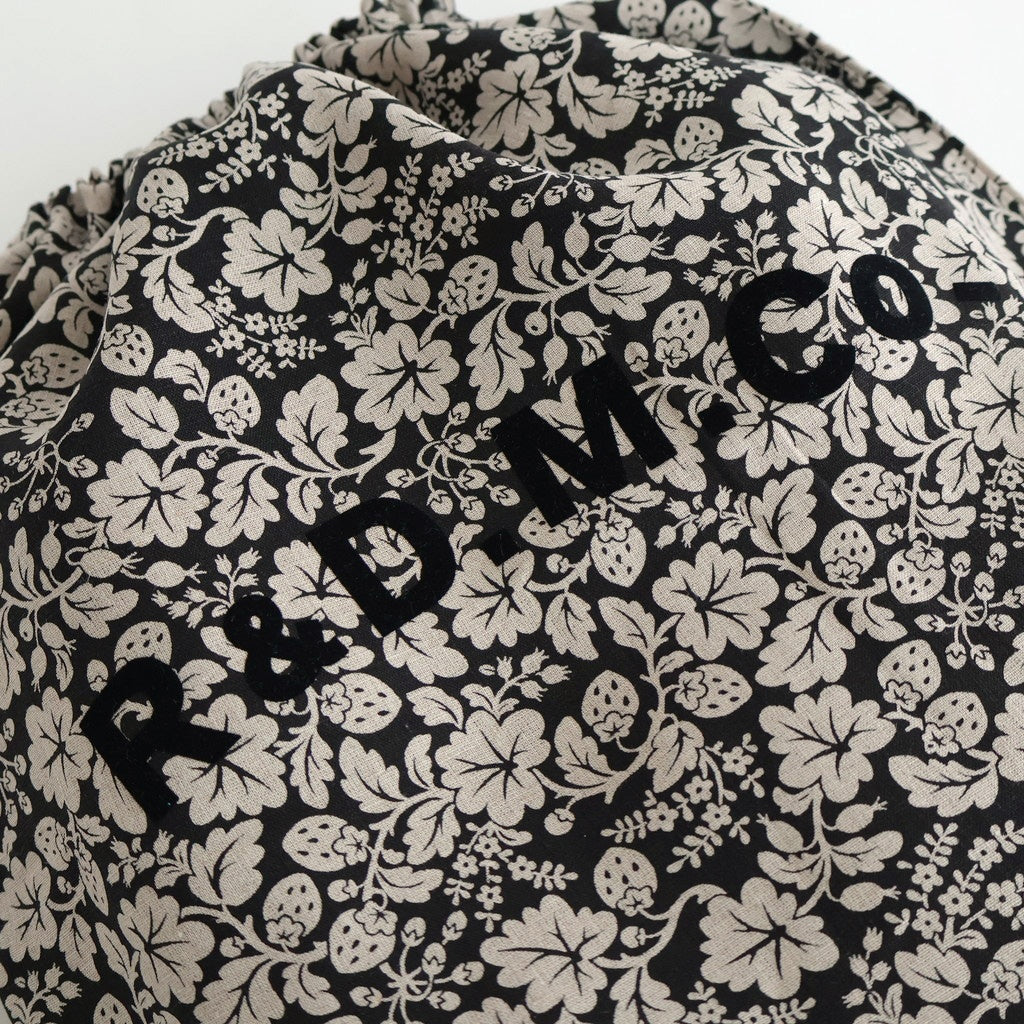 WILD BERRY DRAWSTRING BAG (L) #Flax [no.7767]