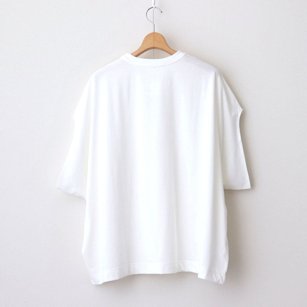 Cowl sleeve top #White [TLF-225-cs003-ocj]