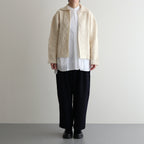 Wool cashmere beaver tuck pants #Navy [TS243PT099]