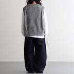 Recycled-Cotton Vest #Grey [oni059]